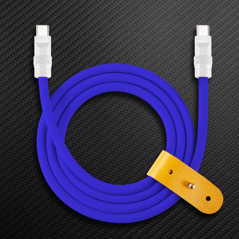 240W Contrast Color Silicone Fast Charging Cable