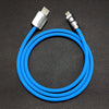 "Neon Chubby" Fast Charge Cable With Smart Light - Blue