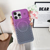 Breathable Heat Dissipation Aromatherapy Mobile Phone Case Suitable For iphone - Purple + Gray