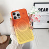 Breathable Heat Dissipation Aromatherapy Mobile Phone Case Suitable For iphone - Orange + Yellow