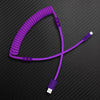 "Chubby Mood" Silicone Braided Fast Charging Cable #888 - Purple