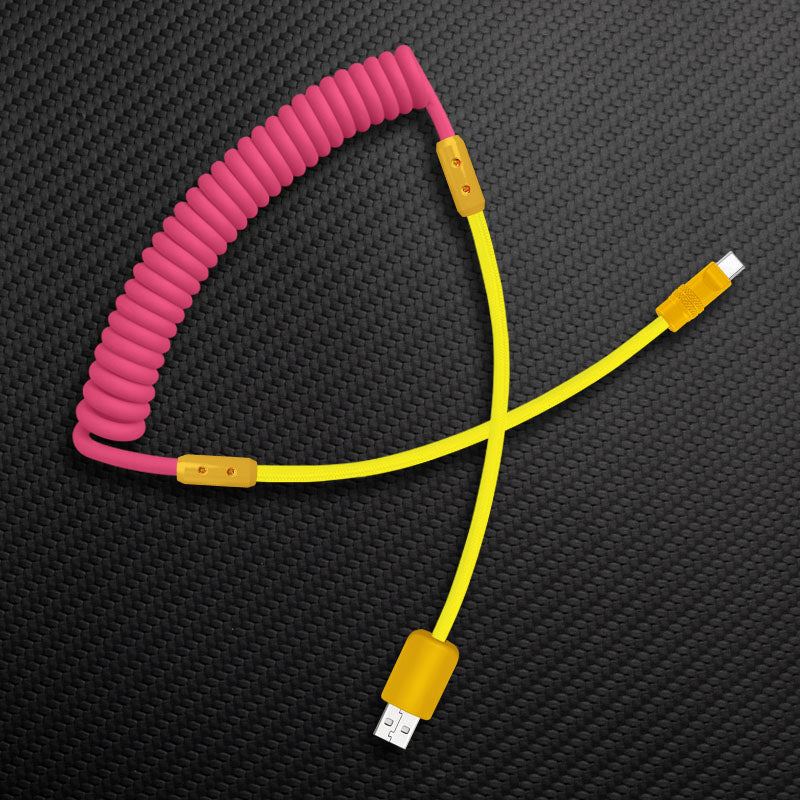 "Chubby Mood" Silicone Braided Fast Charging Cable #711