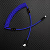 "Chubby Mood" Silicone Braided Fast Charging Cable #999 - Dark Blue