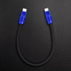 "Cute Anodized Pro" Power Bank Friendly Cable (C+Lightning) - Dark Blue