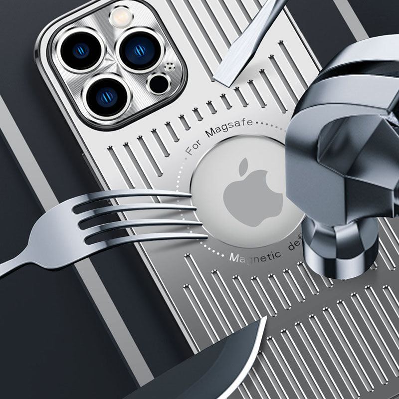 "Cyber" Magsafe Magnetic Heat Dissipation Metal iPhone Case