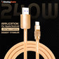 "Desert Titanium" Luxury Gold Charging Cable for iPhone 16 ProMax