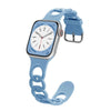 "Donut" Hollow Heat Dissipation Silicone Band For Apple Watch - Blue