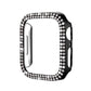 Electroplating Hollow Double Row Diamond Protective Case Suitable For Apple Watch