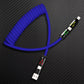 🆕"GlowCharge Pro" 240W 4-in-1 Spring Car Cable with Lights