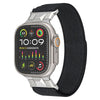High-End Nylon Stainless Steel Mecha Loop Band For Apple Watch - Black