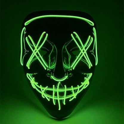 LED Light Mask - Get 50% OFF Mask Discount on Halloween-themed Purchases