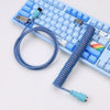 "Chubby" Colorful Aviation Plug Mechanical Keyboard Cable - Blue