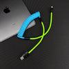 "Colorblock Chubby" New Spring Charge Cable - Blue+Green