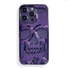 "Halloween & Dark Punk" Skull Colorful Heat Dissipation iPhone Case - Glossy Purple