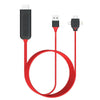 1080P No Latency HDMI TV Cable - Cast Screen Without Networking - Red - 3-in-1