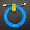 "Golden Chubby" Custom Gilded Fast Charge Cable - Blue