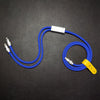 "Chubby" 2 IN 1 100W Charge Cable - Blue