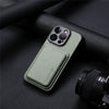 Leather iPhone Case With Magsafe Magnetic Card Holder - Green