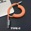 "Easter Chubby" Retractable Car Charge Cable - Orange
