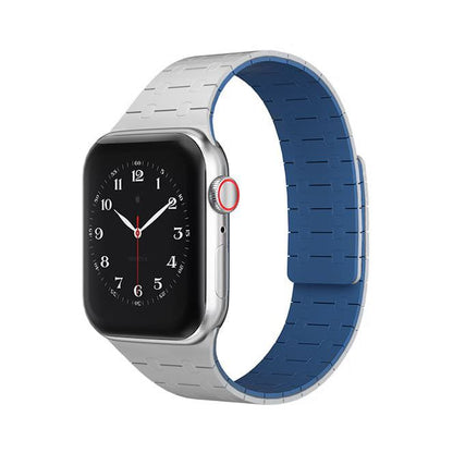 "Sport Dual-tone Strap" Silicone Magnetic Breathable Band for Apple Watch