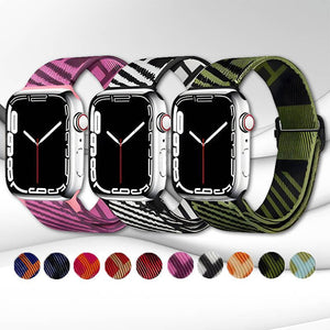 "Adjustable Band" Nylon Braided Band For Apple Watch