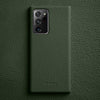 "Chubby" Anti-Shatter Leather Phone Case for Samsung - Dark Green